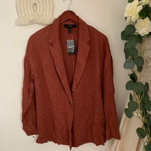 NWT Rust Slouchy Blazer